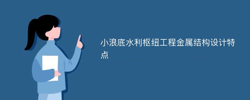 小浪底水利枢纽工程金属结构设计特点