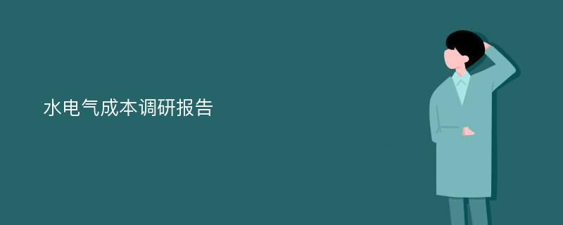 水电气成本调研报告