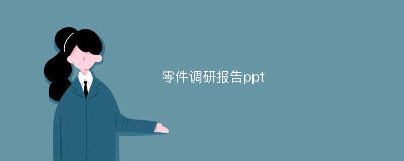 零件调研报告ppt